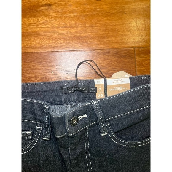 Womens Prana Oday Skinny Jeans Size 0/25 Black - Picture 2 of 5